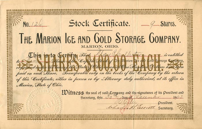 Marion Ice and Gold Storage Co.